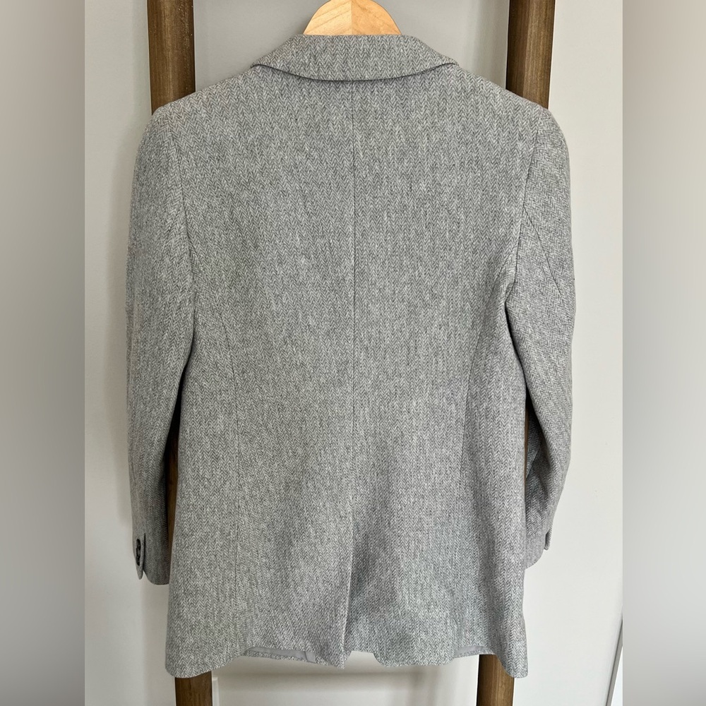 Loft - Grey Cotton Blazer Size 2 NWT - Picture 2 of 7